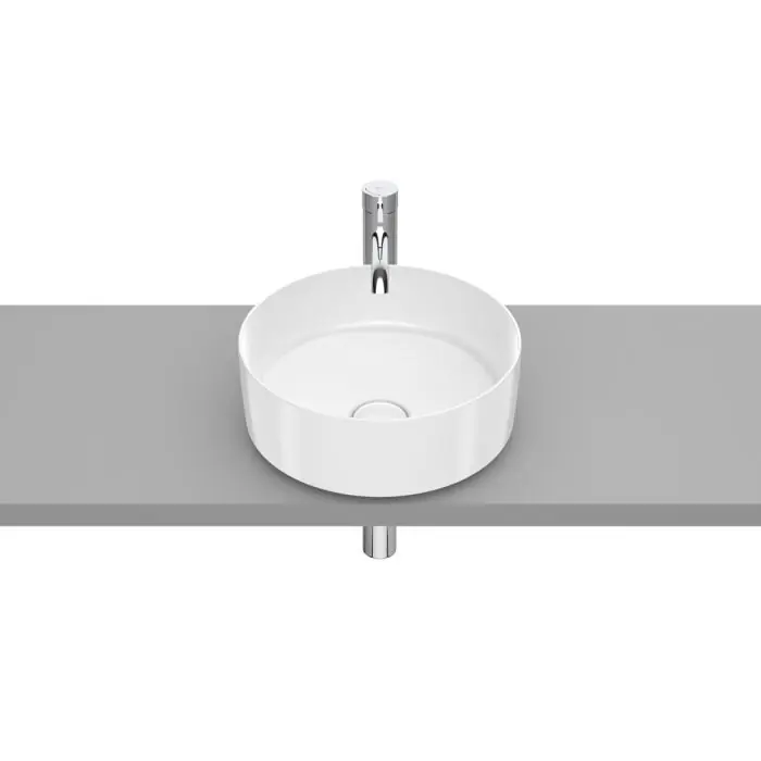 Vasque à poser en fineceramic Inspira Round - 370x370x140mm - blanc brillant Offre Du Jour