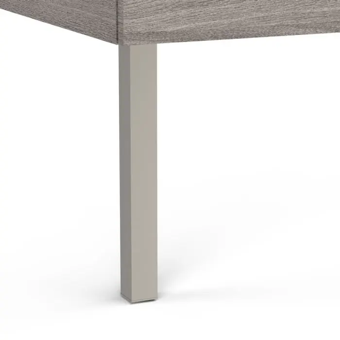 Jeu de 2 pieds h 335 mm nickel mat pour meubles avec tiroirs Roca "The Gap" - Roca Bon Marché