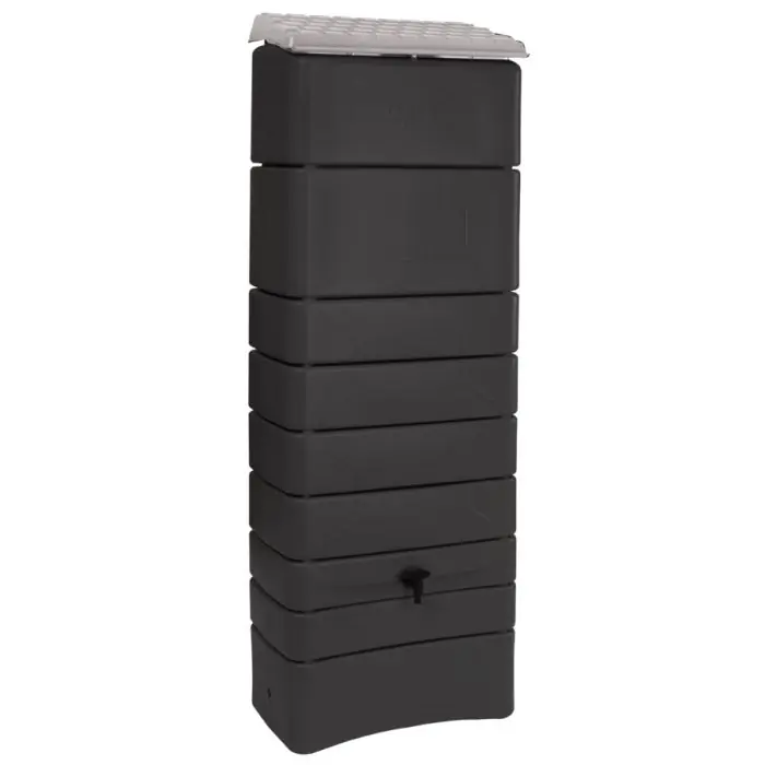 Récupérateur à eau mural 300 litres anthracite avec couvercle Livraison Express
