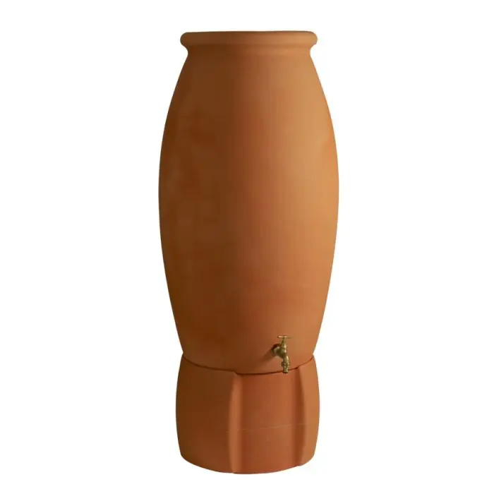 Affaire À Saisir Récupérateur à eau rotomoulé Jarre 235 litres aspect terre cuite