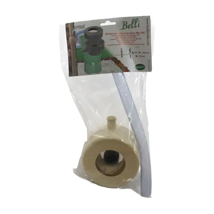 Produit De Marque Kit raccord chéneau pour récupérateur d‘eau Beige Ø70-80-100 et carré 75 mm