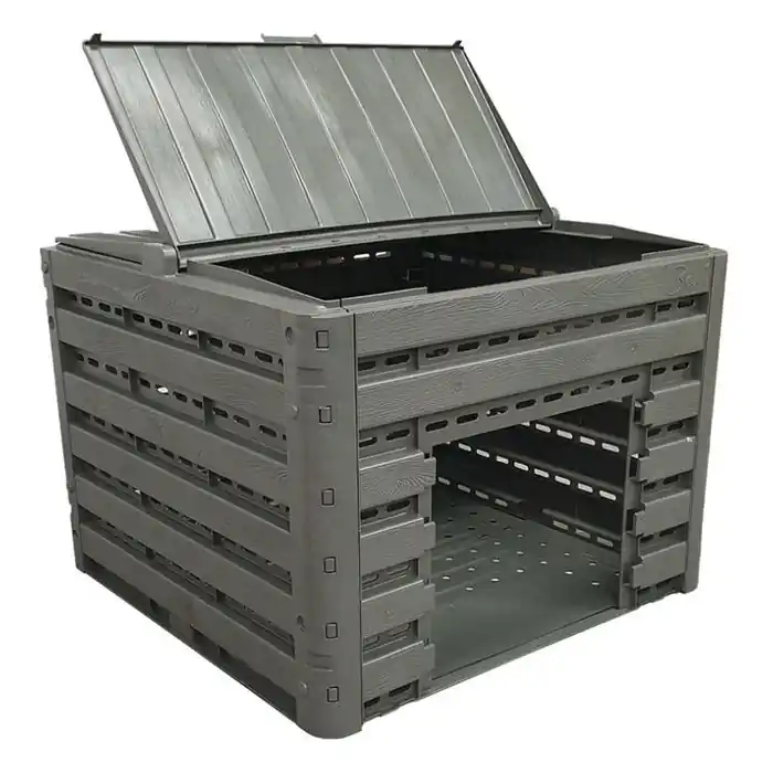 Produit De Marque Composteur compost‘wood modulable 400 litres taupe imitation bois