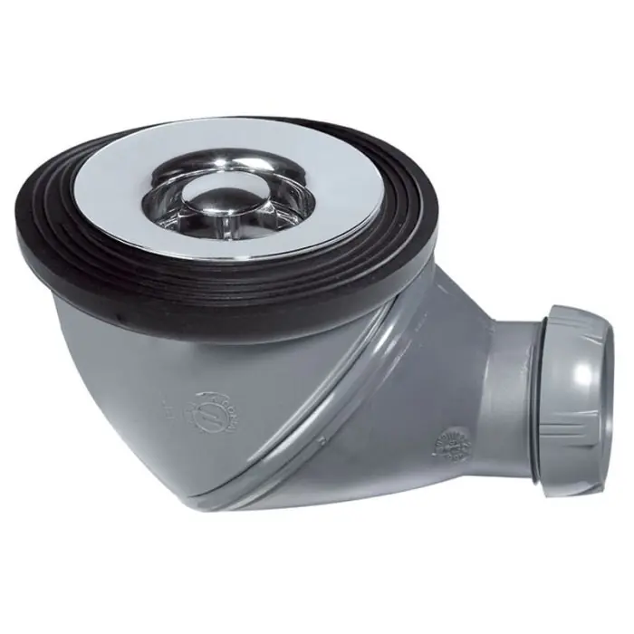 Bonde de Douche NF Ø60 Orientable Horizontale/Verticale JAMES – Grille ABS chromé – Wirquin Pro Top Vente