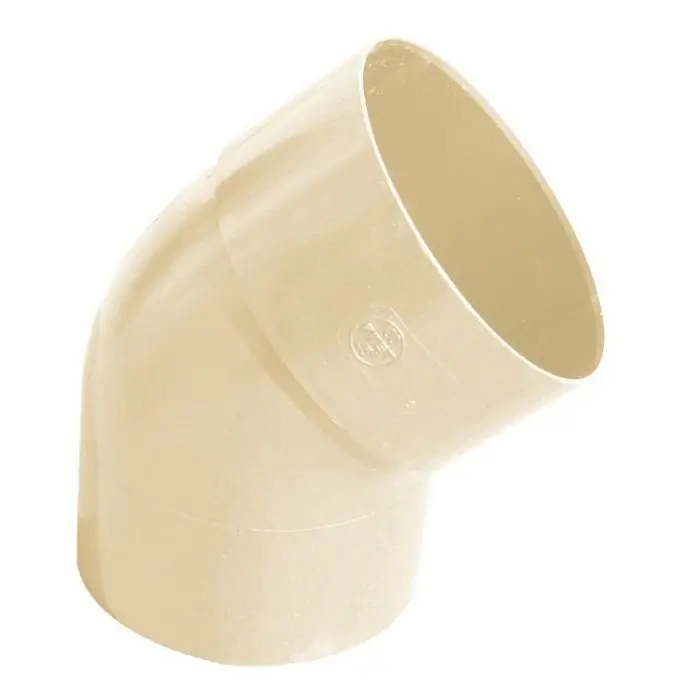 Acheter Direct Coude PVC 45° mâle femelle pour tube Ø100 épaisseur 1.9 mm – sable – First Plast
