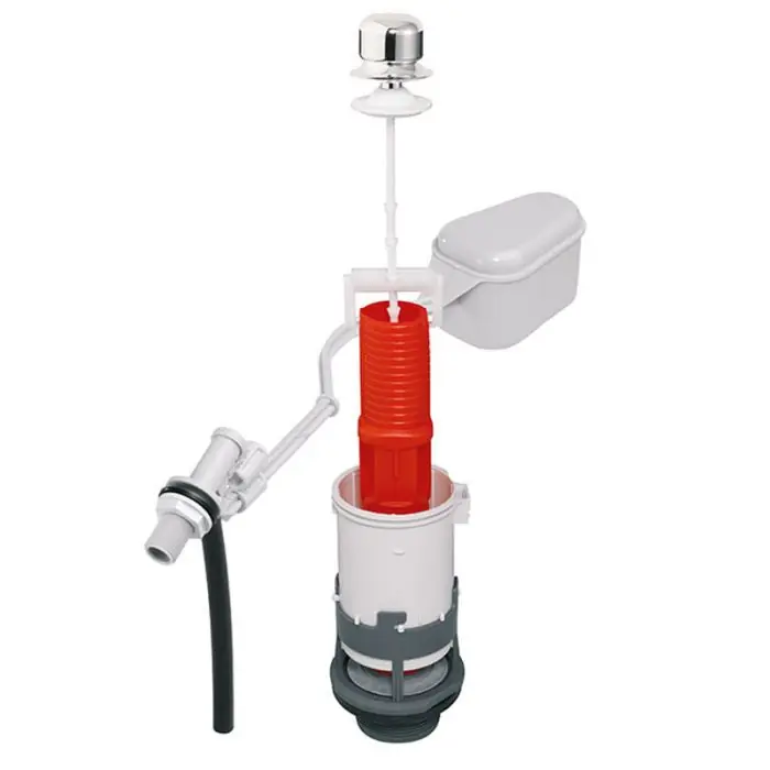 Meilleur Prix Ensemble Mécanisme de chasse MX12 à tirette + Robinet Flotteur alimentation latérale 3/8" (12/17) plastique - Wirquin Pro