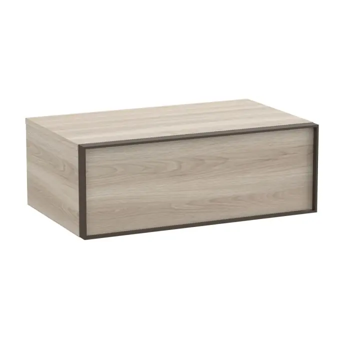 Meuble auxiliaire "INSPIRA" 800 - 1 tiroir - Pin Blanc - Roca Jusqu'à Épuisement Des Stocks