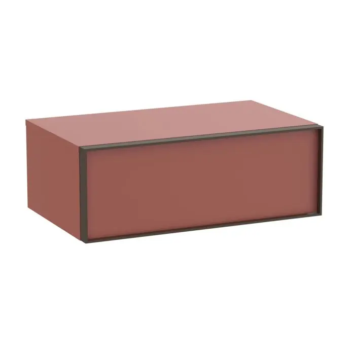 Bon Plan Meuble auxiliaire "INSPIRA" 800 - 1 tiroir - Terracotta Mat - Roca