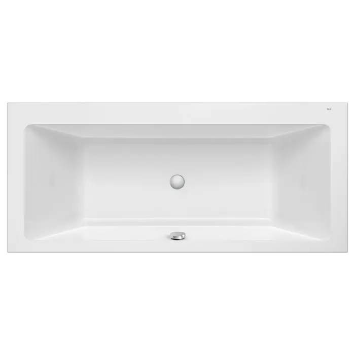 Vente Directe Baignoire en acrylique rectangulaire à encastrer "VYTHOS Biplace" Balnéo Tonic 1800 x 800 mm BLANC - Roca
