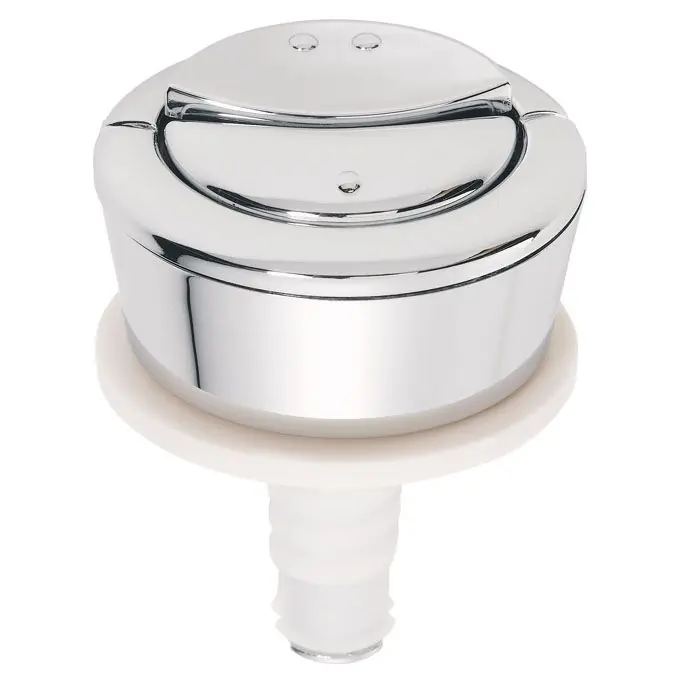 Bouton double poussoir chromé pour mécanisme MW – Wirquin Pro Usine Directe