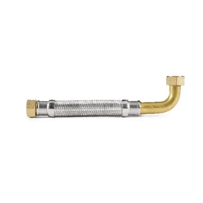 Promotion Saisonnière Flexible sanitaire/chauffage Inox Øintér.19mm - Femelle/ coudé Femelle 3/4"- 500mm - EXTRA TWIST