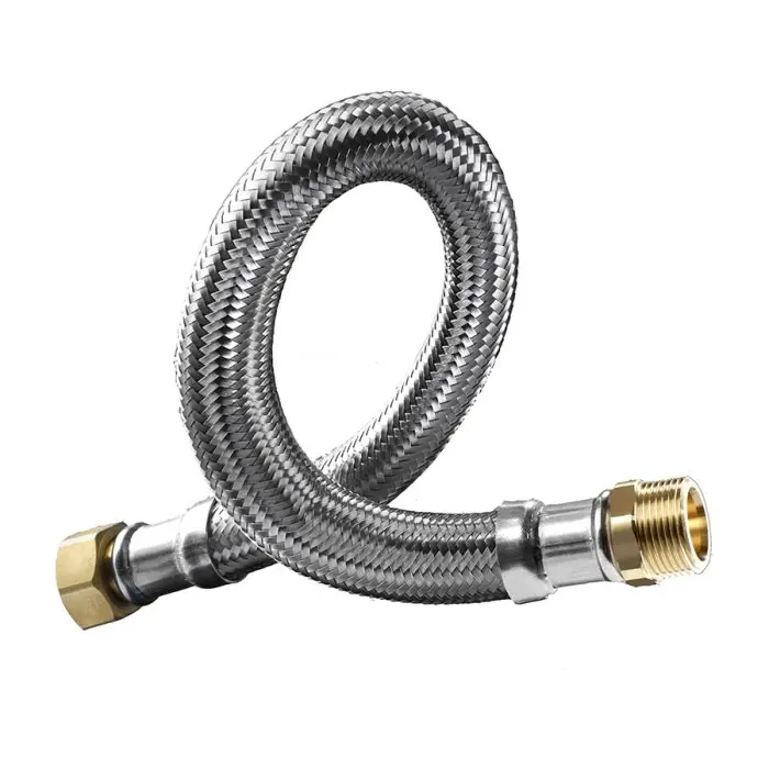 Commander Vite Flexible chauffage Inox Øintér.36mm – Mâle/Femelle 1&Prime;1/2 – 500mm – EXTRA TWIST
