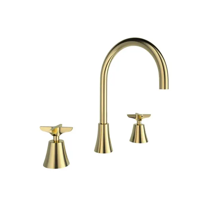Mélangeur trois trous pour Lavabo, ADAGIO Or brossé – 914201OC Réduction