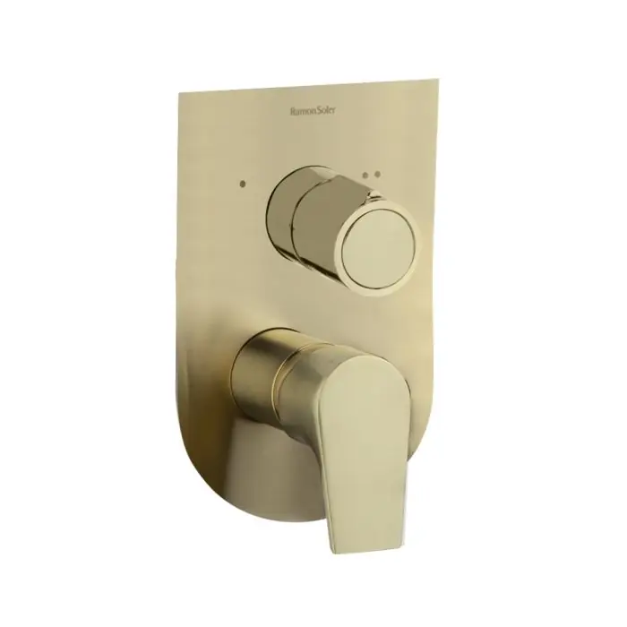 Dernière Chance Mitigeur de douche à encastrer 2 voies URBAN CHIC, Or Brossé - 211502SOC