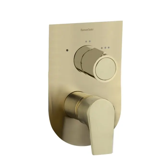 Mitigeur de douche à encastrer 3 voies URBAN CHIC, Or Brossé - 211502SOC Prix Bas