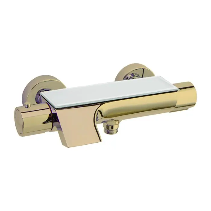 Acheter Direct Mitigeur thermostatique bain-douche URBAN CHIC Or Brossé – 213901SOC