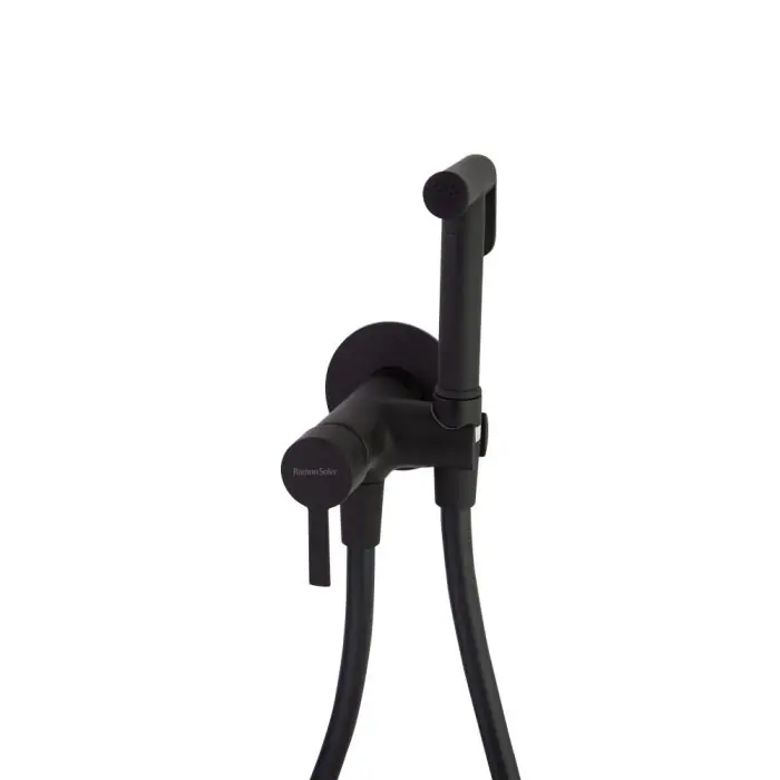Ensemble douchette et mitigeur WC en laiton à encastrer Noir mat – 336801WCNM Produit De Marque