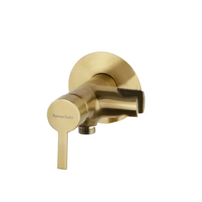 Réduction Mitigeur WC (sans douchette) en laiton à encastrer, Or brossé - 336801SOC