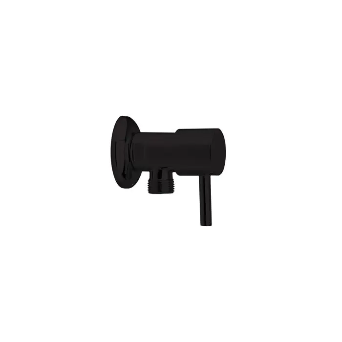 Robinet d‘arrêt pour WC céramique de 1/2", Noir mat - 3797NM Dernier Modèle
