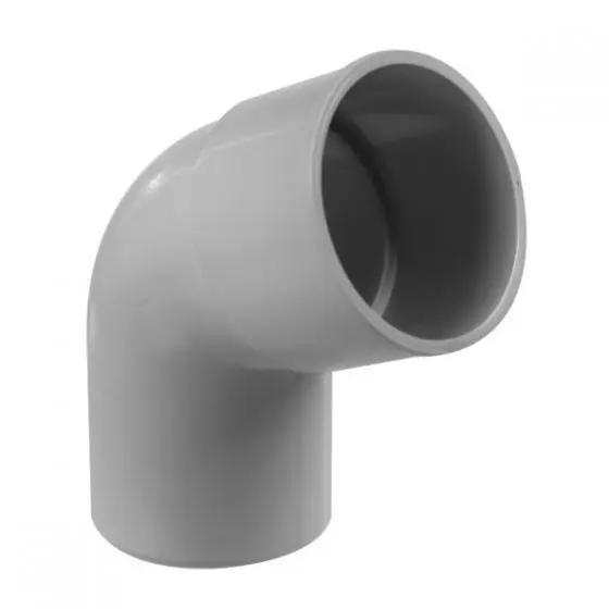 Dernier Modèle Coude PVC 67°30 mâle femelle pour tube Ø100 - Gris - First Plast