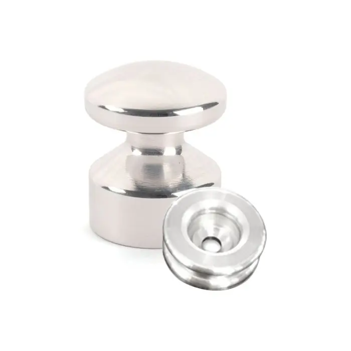 Kit de Fixation Rondelle multi-matériaux Alu + Petite Patère convexe Alu - L‘Attachante Achat Immédiat