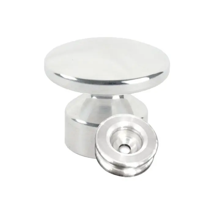 Promotion Saisonnière Kit de Fixation Rondelle multi-matériaux Alu + Grande Patère convexe Alu - L‘Attachante