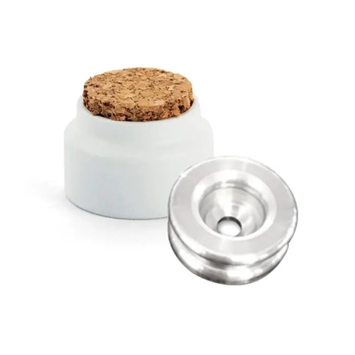 Offre Spéciale Kit de Fixation Rondelle multi-matériaux Alu + Butée de porte Blanc - L‘Attachante