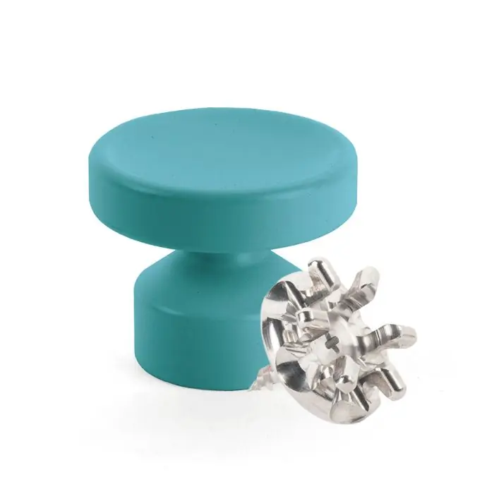 Kit de Fixation Vis placo Longueur 16 mm Alu + Grande Patère concave Bleu canard - L‘Attachante Offre Spéciale