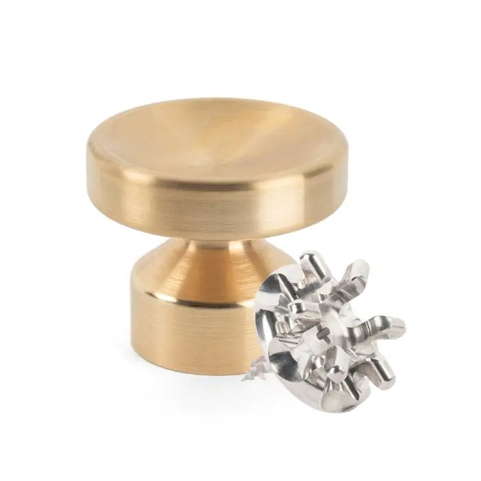 Kit de Fixation Vis placo Longueur 16 mm Alu + Grande Patère concave Laiton - L‘Attachante Prix Choc