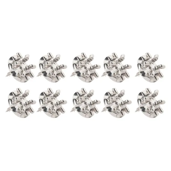 Lot de 10 Fixations crochet vis Placo Longueur 16 mm Alu - L‘Attachante Retour Gratuit