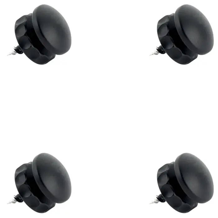 Lot de 4 Supports miroirs réglables Noir - L‘Attachante Meilleur Choix