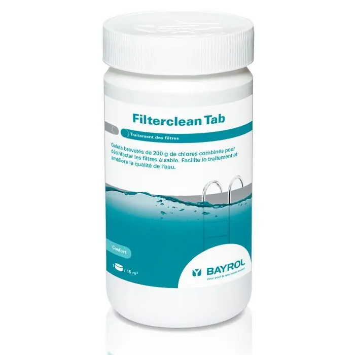 Traitement des filtres-Filterclean Tab-Boîte de 1kg (Galets de chlore pour désinfection des filtres à sable/verre piscine) Retour Gratuit