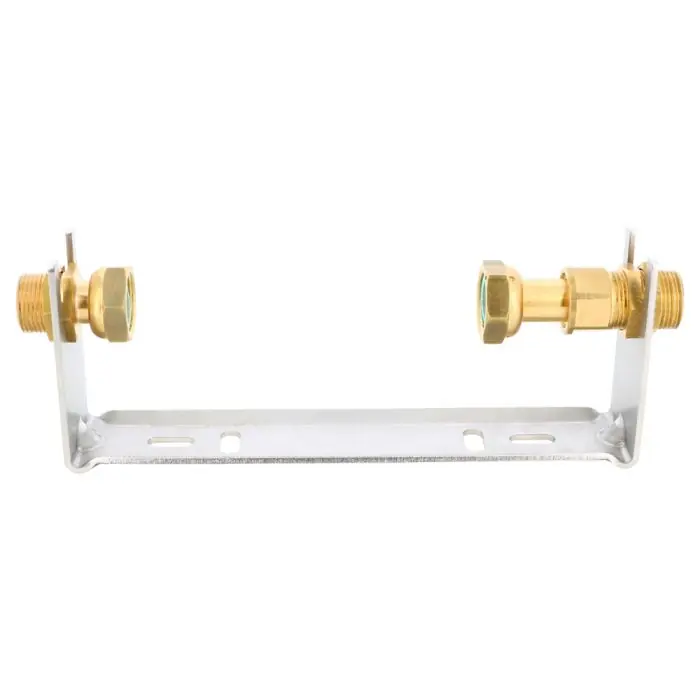 Offre Spéciale Kit rail support compteur acier galvanisé de longueur 250mm pour compteur de 170 mm, DN15, Écrou tournant 3/4"
