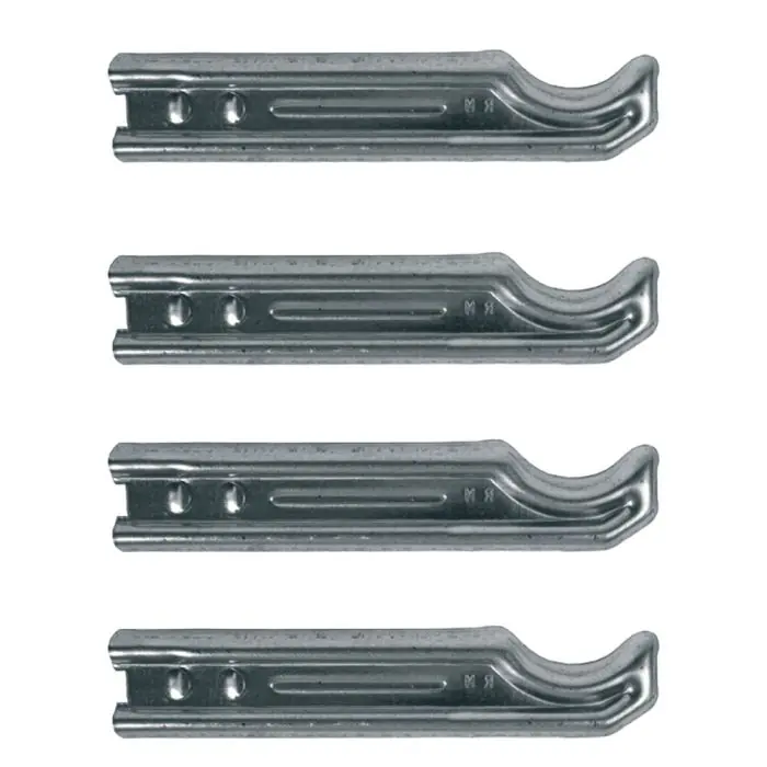 Lot de 4 supports à sceller pour radiateur en fonte type traditionnel - longueur axe 255 mm - longueur totale 290 mm - Ram Commander Vite