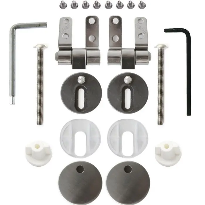 Nouvelle Collection Kit charnière déclipsable descente manuelle pour abattant OLFA WOOD SLIM