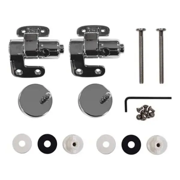 Kit charnière déclipsable à descente assistée pour abattant OLFA Tradition, Europe, Universal descente assistée (avant 2018) Nouvelle Collection