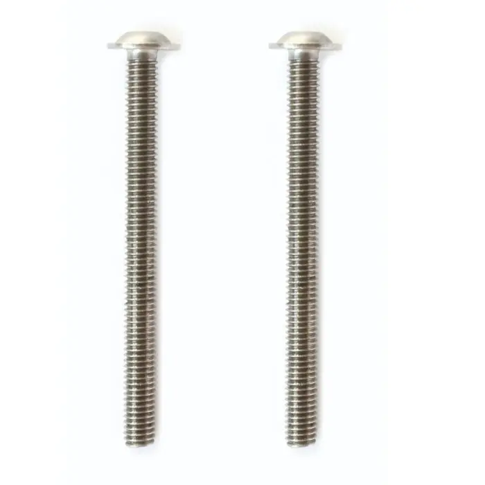 Certifié Lot de 2 vis inox M6 x 95 mm au pas de 100 pour abattant de WC OLFA Ariane pion fixe