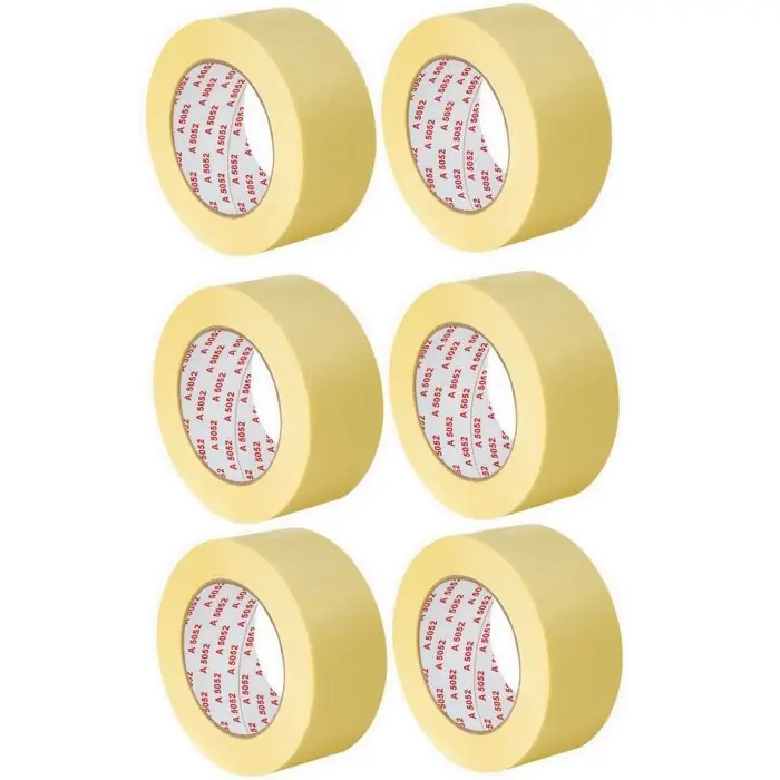 Lot de 6 rubans de masquage 50 m x 50 mm – Arcanaute Prix Réduit