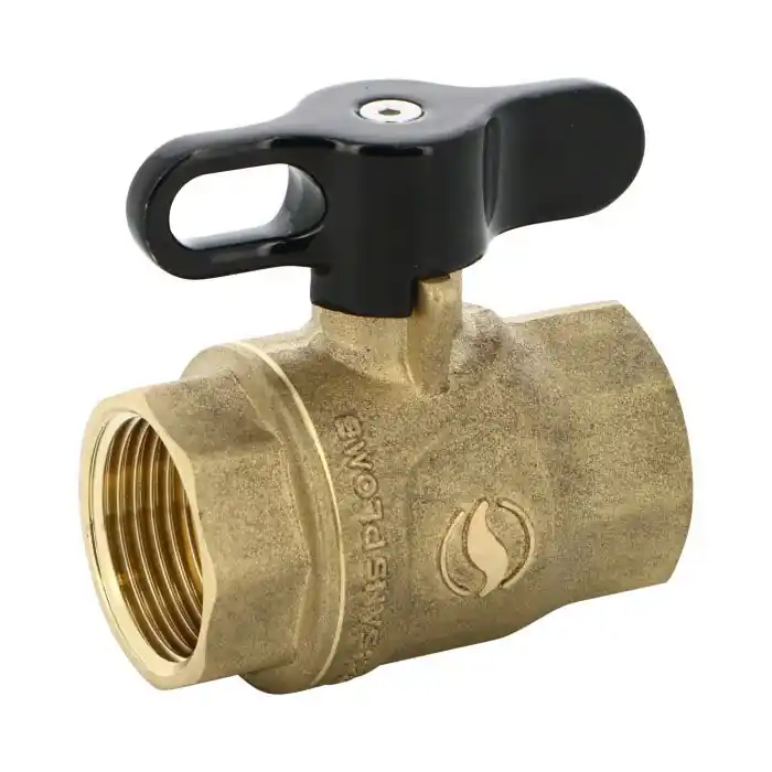 Vanne à sphère Serena PN40 ACS Manette Papillon noire Femelle/Femelle 3/4" (20/27) - Sferaco Offre Spéciale