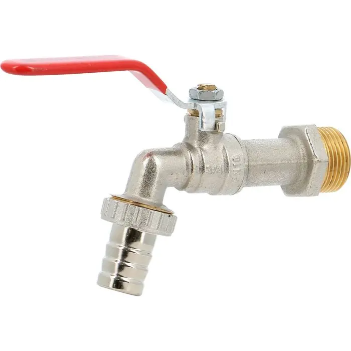 Dernier Modèle Robinet puisage 1/4 de tour à boisseau sphérique entrée 3/4&Prime; (20/27 ) Mâle – sortie 3/4&Prime; (20/27) tétine de 19 – Sferaco