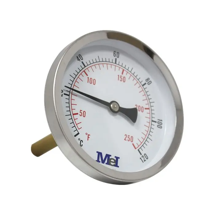 Thermomètre axial Ø100 – 0 à 120° – Longueur doigt de gant 100 mm – pour chauffage et réfrigération – Arcanaute Super Prix
