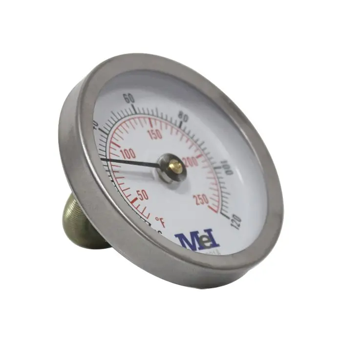 Solde Thermomètre bimétallique à ressort Ø63 - 0 à 120° pour tuyaux - Arcanaute