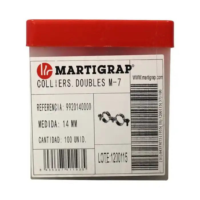 100 colliers double M7x150 – Tube Ø14 – Arcanaute Petit Prix