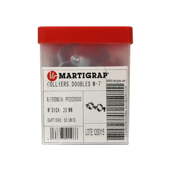 50 colliers double M7x150 – Tube Ø20 – Arcanaute Certifié