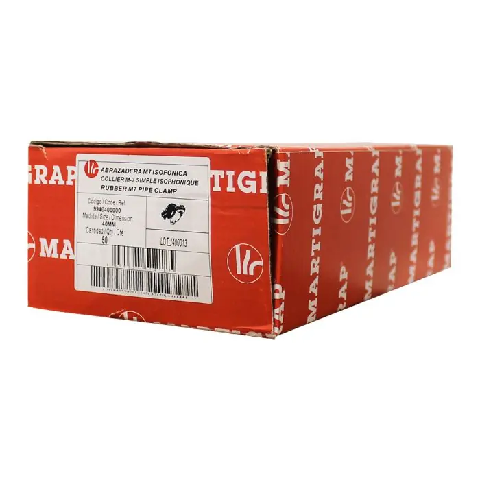 Haute Qualité 50 colliers isophonique simple M7 x 150 pour tube Ø40 - Arcanaute