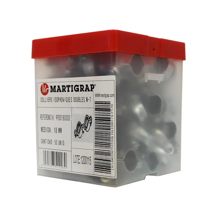 50 colliers isophonique double M7 x 150 pour tube Ø18 – Arcanaute Bon Marché