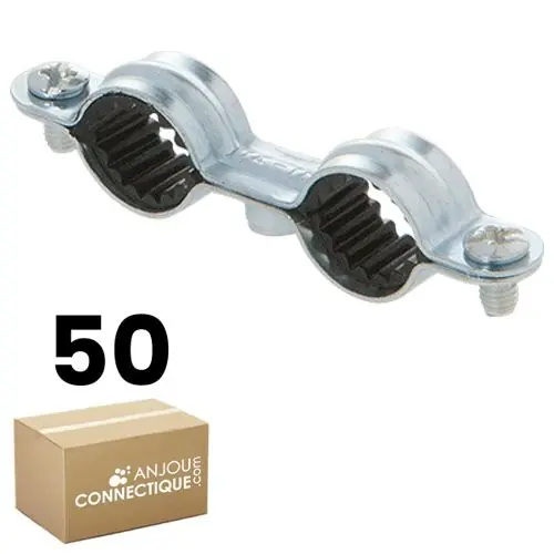 50 colliers isophonique double M7 x 150 pour tube Ø22 – Arcanaute Commander Vite