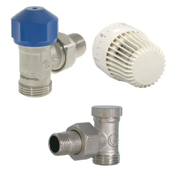 Kit robinet équerre + Coude de réglage équerre - Mâle 1/2" (15/21) - Mâle 3/4 EK + Tête M30 x 1,5 - Arcanaute Meilleur Choix