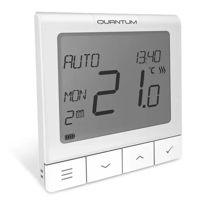 Thermostat WQ610 Quantum programmable - Filaire et semi-encastrable pour plancher chauffant - Conecterm Nouvel Arrivage