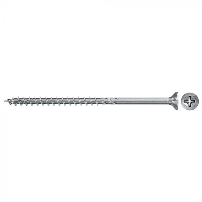 Certifié 100 Vis VBA tête fraisée Power-Fast PZ2 Ø5 x 120 mm filetage partiel – Fischer
