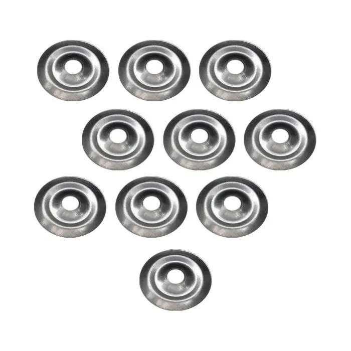 10 Rosaces métalliques plates diamètre 32 mm – RAM Prix Bas